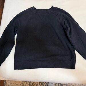 J. Crew Women's Black Cashmere Crew Neck Sweater and Joggers